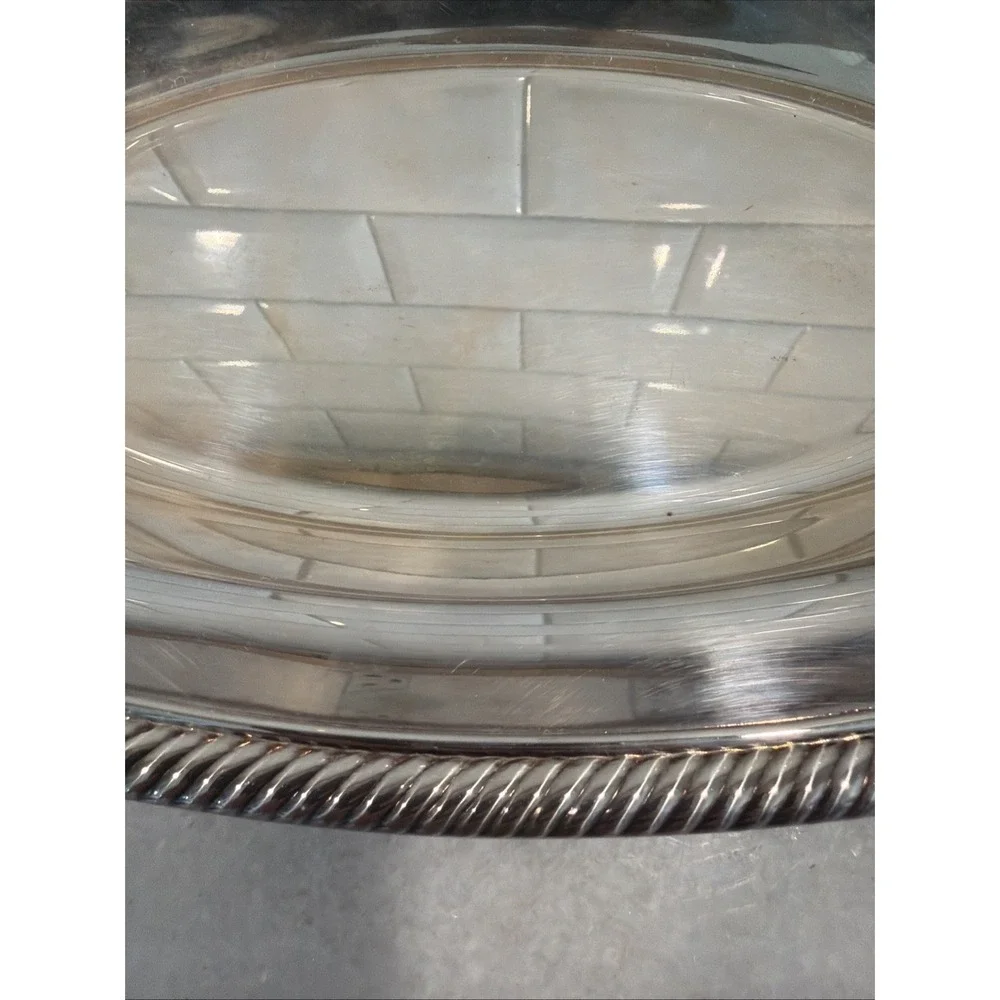 WM. Rogers 12x7 Silver Plate/Bread Dish ES052‎